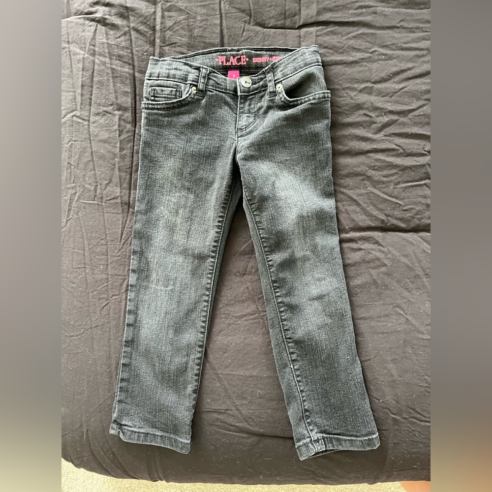 Faded black jeans